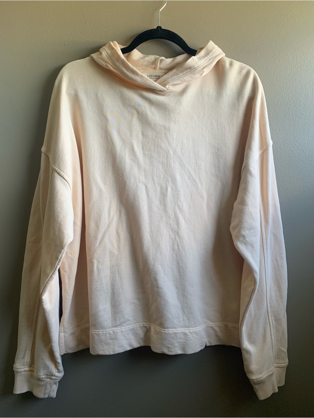 Haven Well Within Women's Organic Cotton Light Orange Lightweight Hoodie - Large